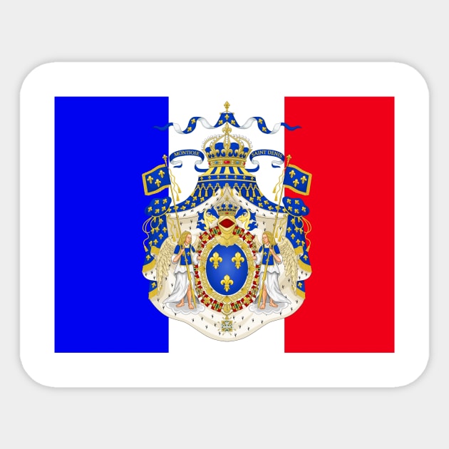 French emblem flag Sticker by AidanMDesigns